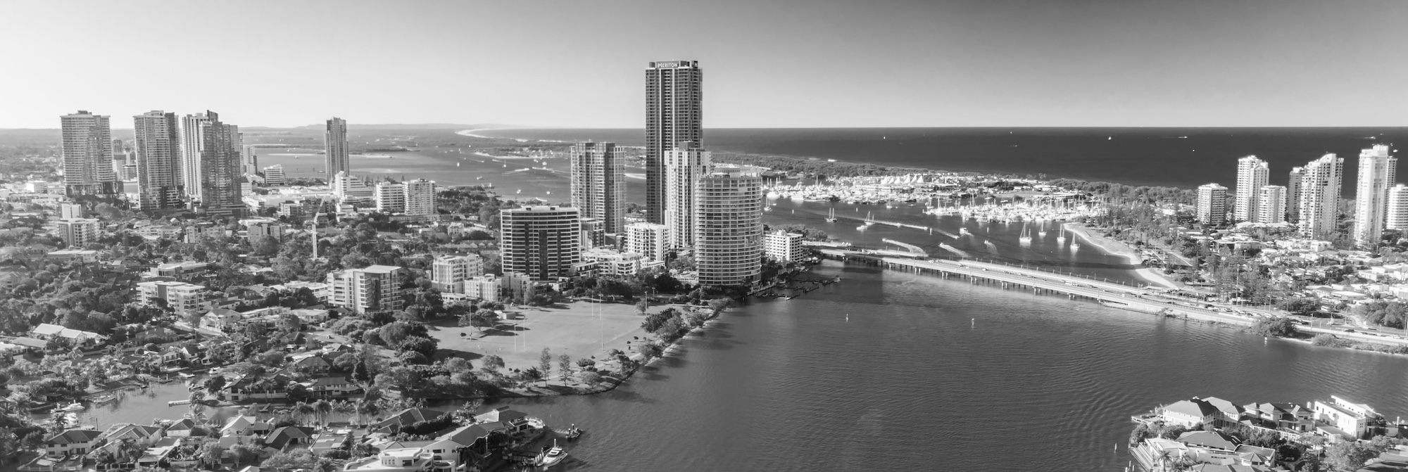 Aerial view of the Gold Coast skyline